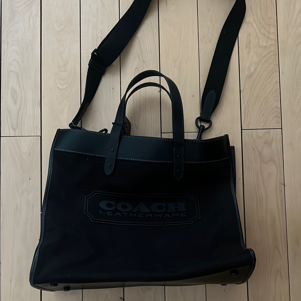 Coach Black Messenger Bag with Adjustable Strap